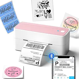 Phomemo Bluetooth Thermal Label Printer (4.5★ Rating)