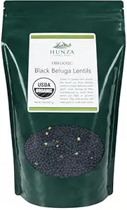 Hunza Organic Black Lentils 2lb bulk bag