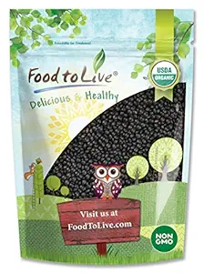 Food to Live Organic Beluga Lentils bulk resealable bag
