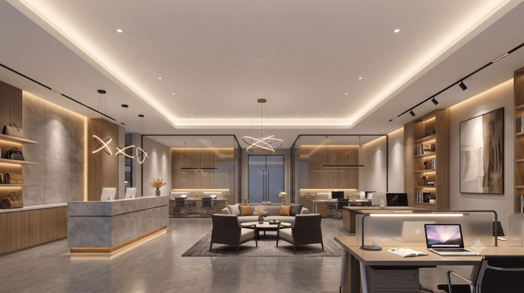 Layered Commercial Lighting: Ambient to Accent Guide