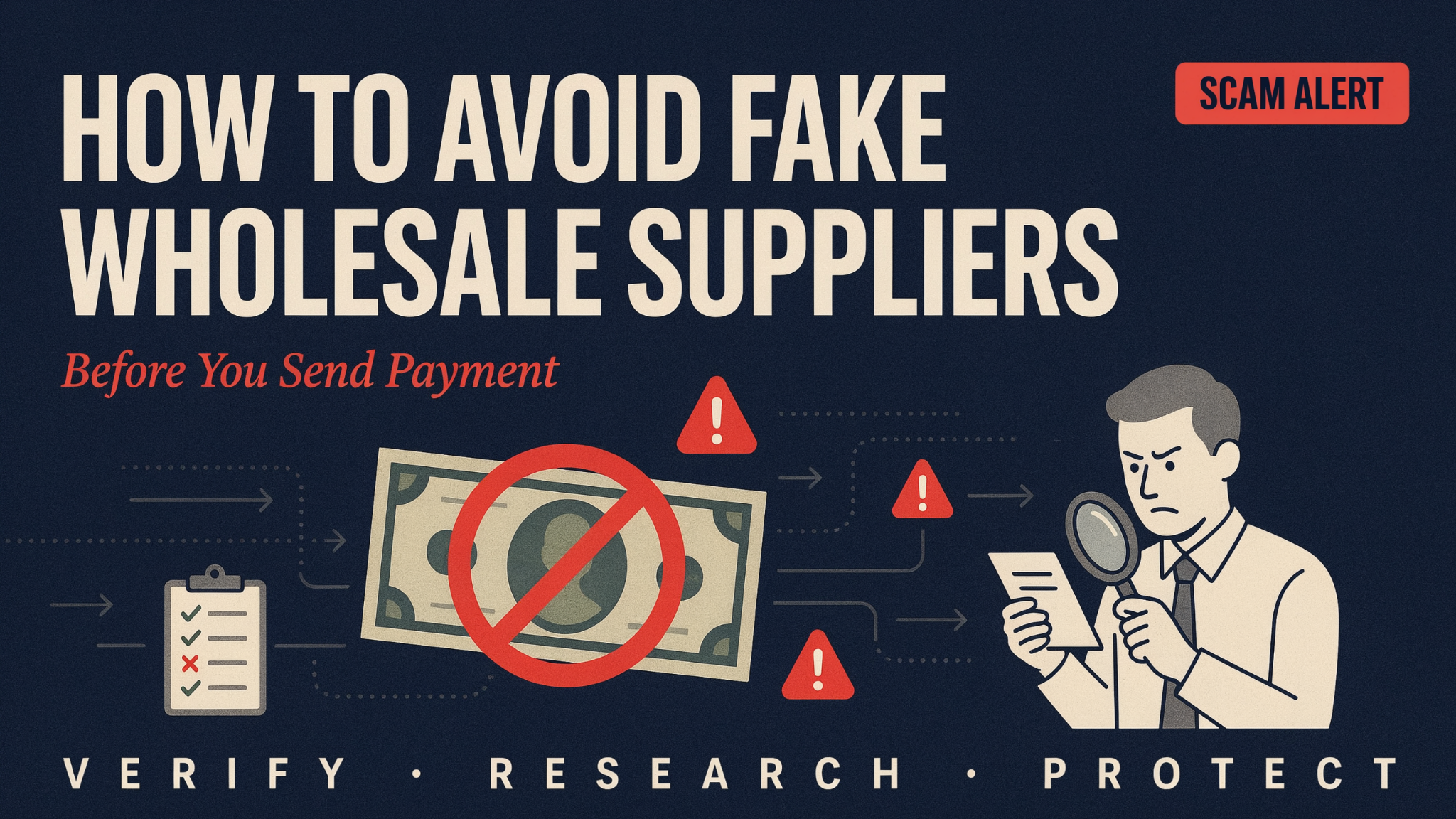 How to Avoid Fake Wholesale Suppliers Before Sending Payment