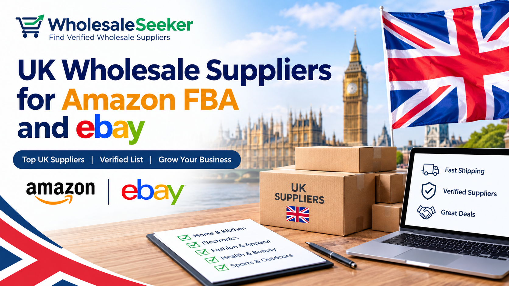 Top 15 UK Wholesale Suppliers for Amazon FBA and eBay Resellers