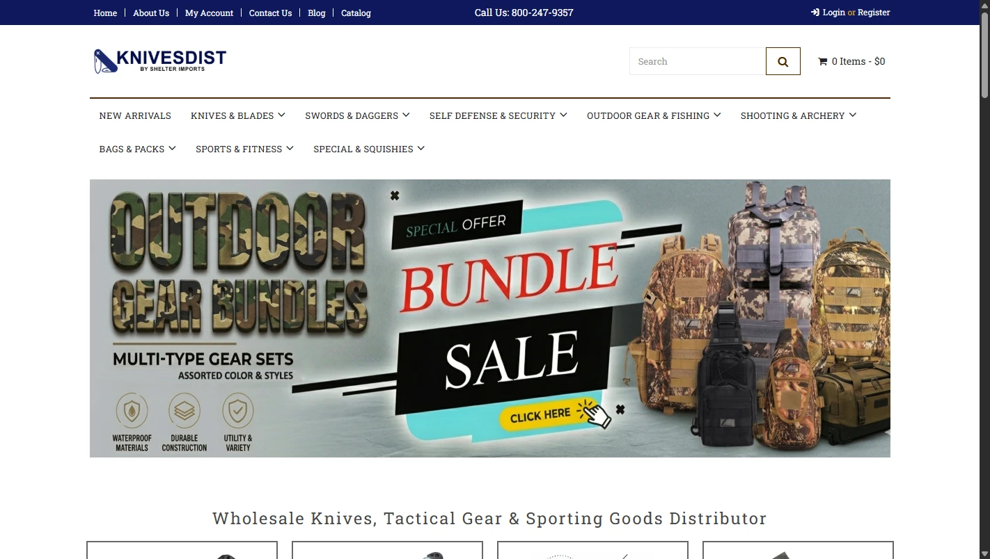 Shelter Imports KnivesDist Wholesale Knife Distributor Index Homepage