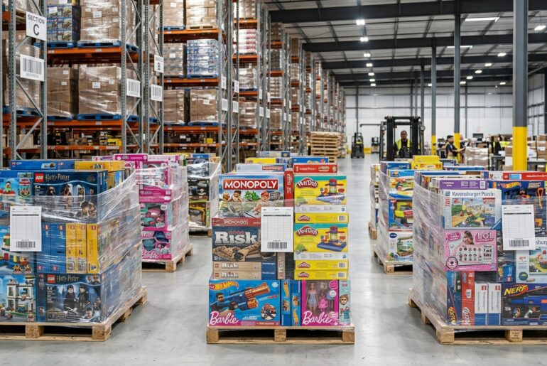 Where to buy toy pallets and liquidation toys warehouse pallets