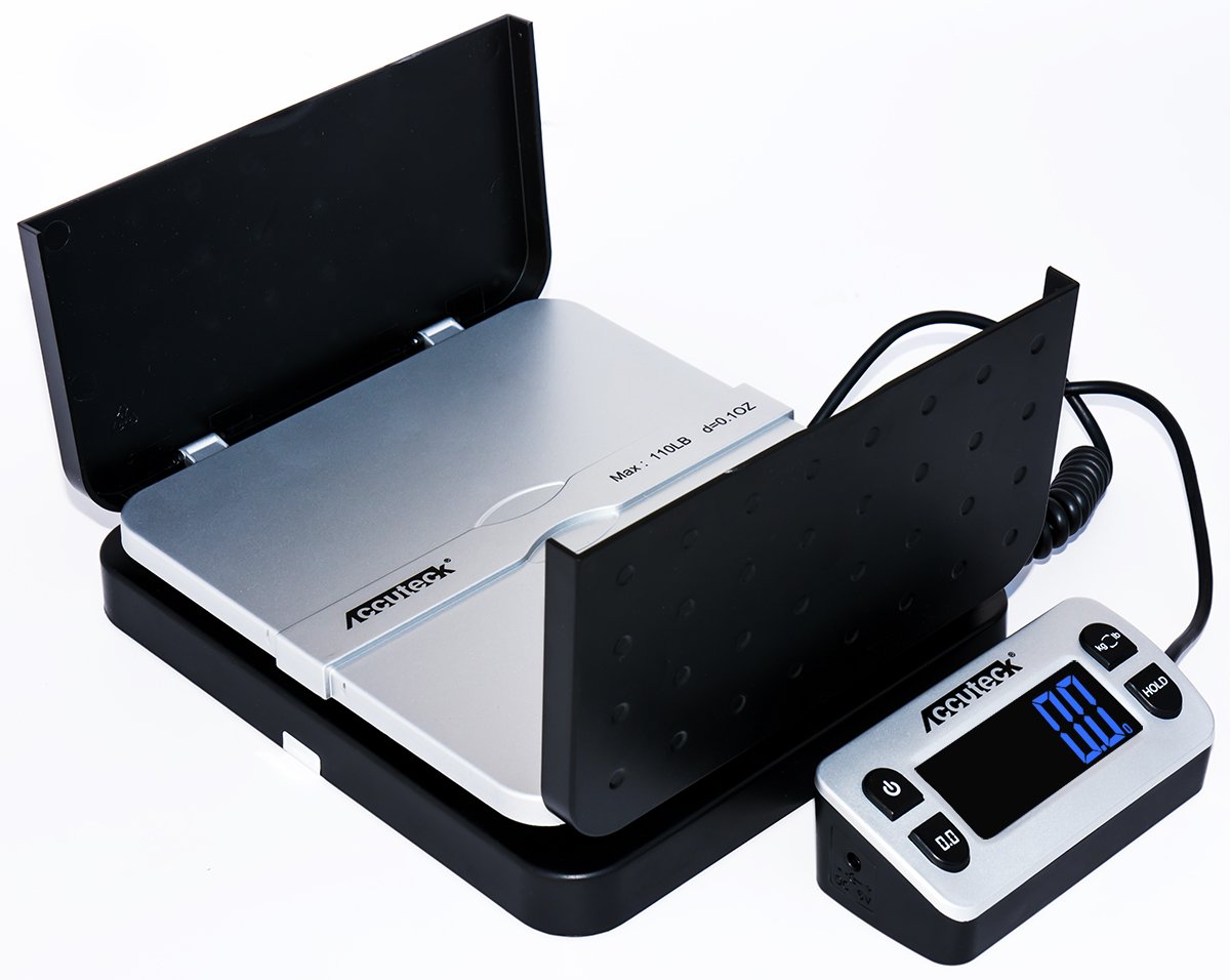 Accuteck ShipPro two way fold up lid for weighing envelopes and mailing tubes