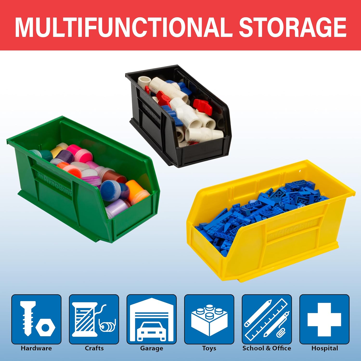 Extra wide front hopper opening for easy pick and pack inventory access
