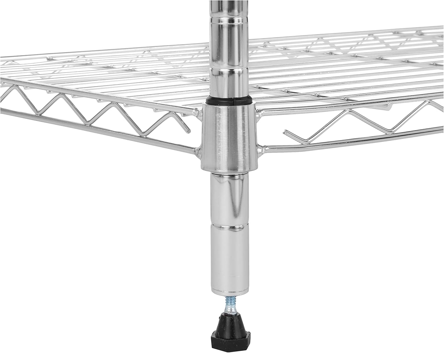 Durable leveling feet for stability on uneven warehouse and garage floors