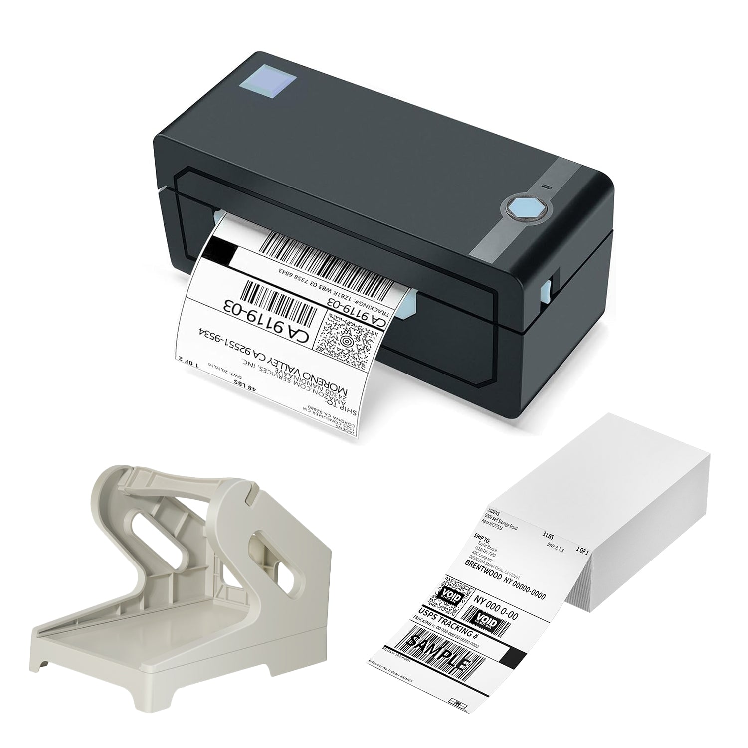 Jadens JD-268BT thermal printer open cover and roll loading