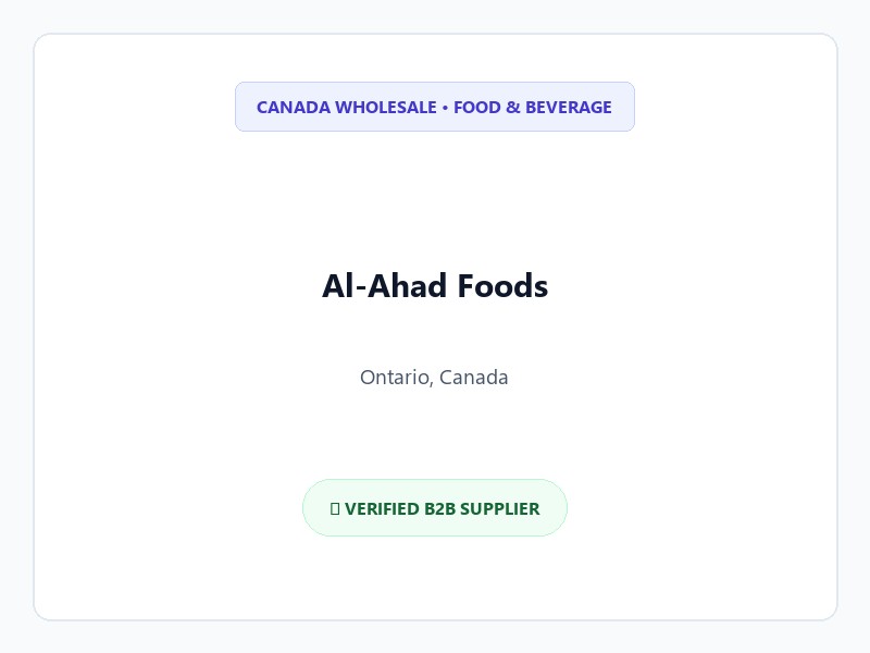Al-Ahad Foods Logo
