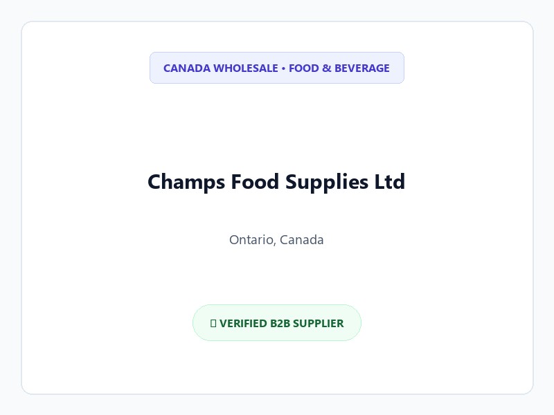 Champs Food Supplies Ltd Logo
