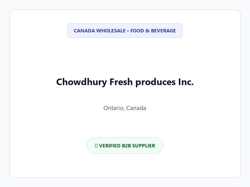 Chowdhury Fresh produces Inc. Logo