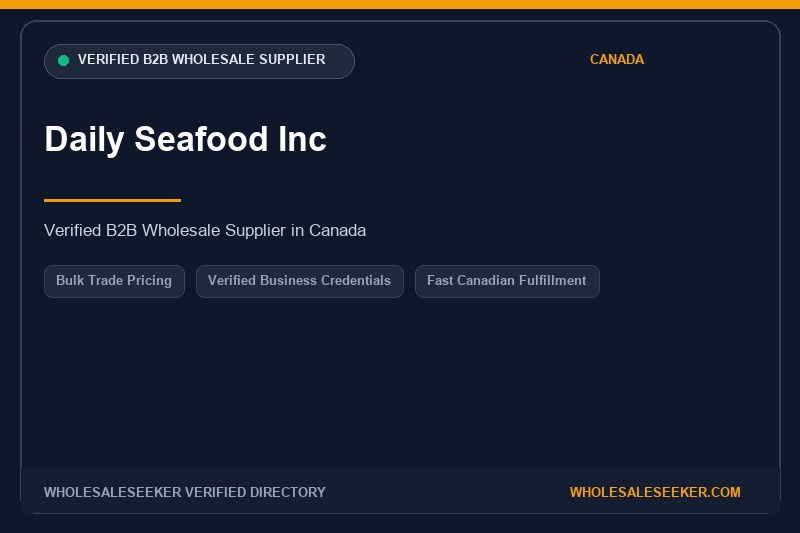 Daily Seafood Inc Wholesale Showcase