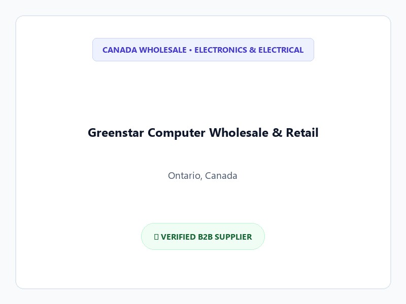 Greenstar Computer Wholesale & Retail Logo