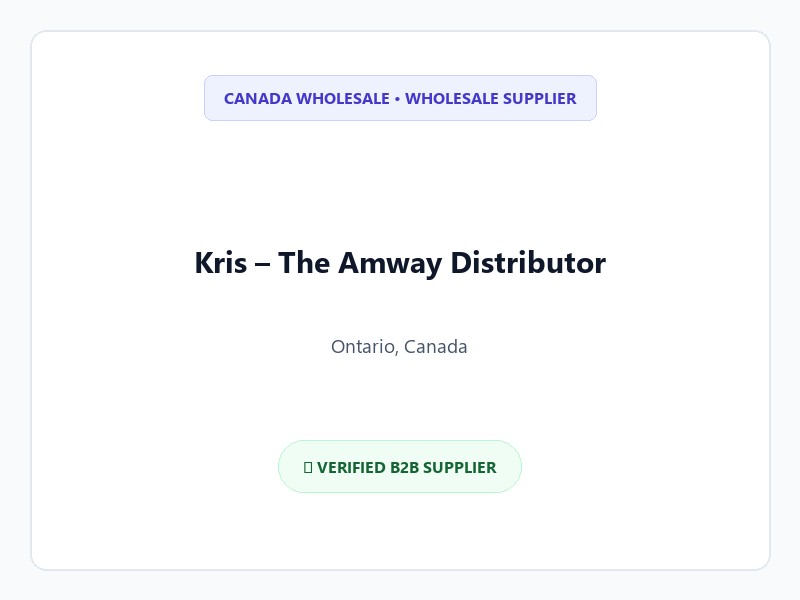 Kris - The Amway Distributor Logo