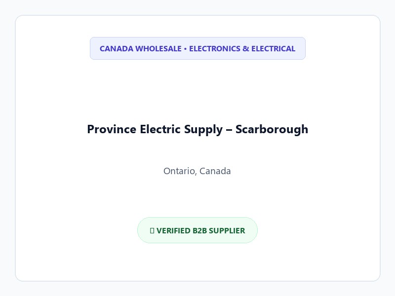 Province Electric Supply - Scarborough Logo