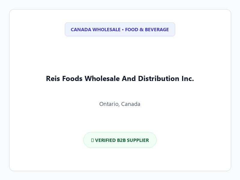 Reis Foods Wholesale And Distribution Inc. Logo