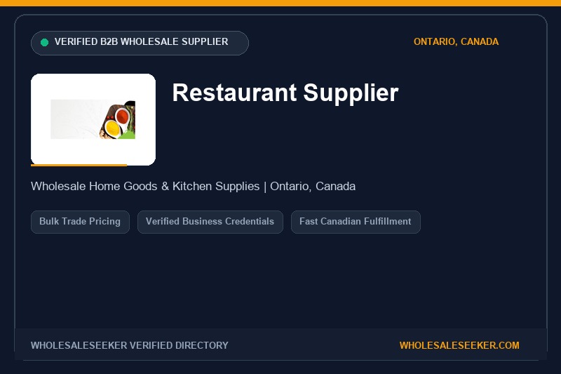 Restaurant Supplier Wholesale Showcase