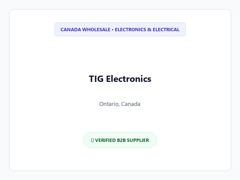 TIG Electronics Logo