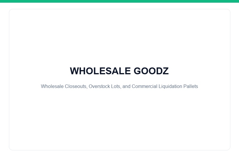 Wholesale Goodz Official Logo